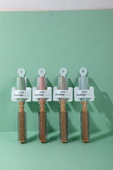 Spazzola per capelli a rullo in legno con manico colorato