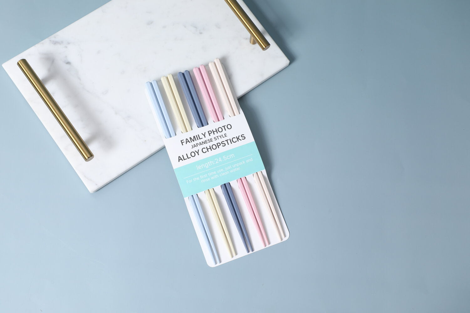 Bacchette esagonali in lega a cinque colori 5 paia