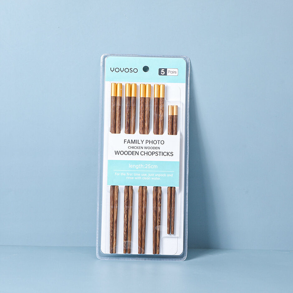 bacchette di legno 5 paia