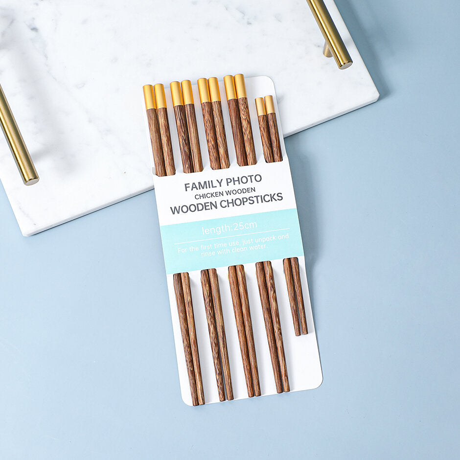 bacchette di legno 5 paia