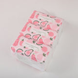 Fazzoletti per il viso in pasta di legno grezza 120 fogli-3 confezioni