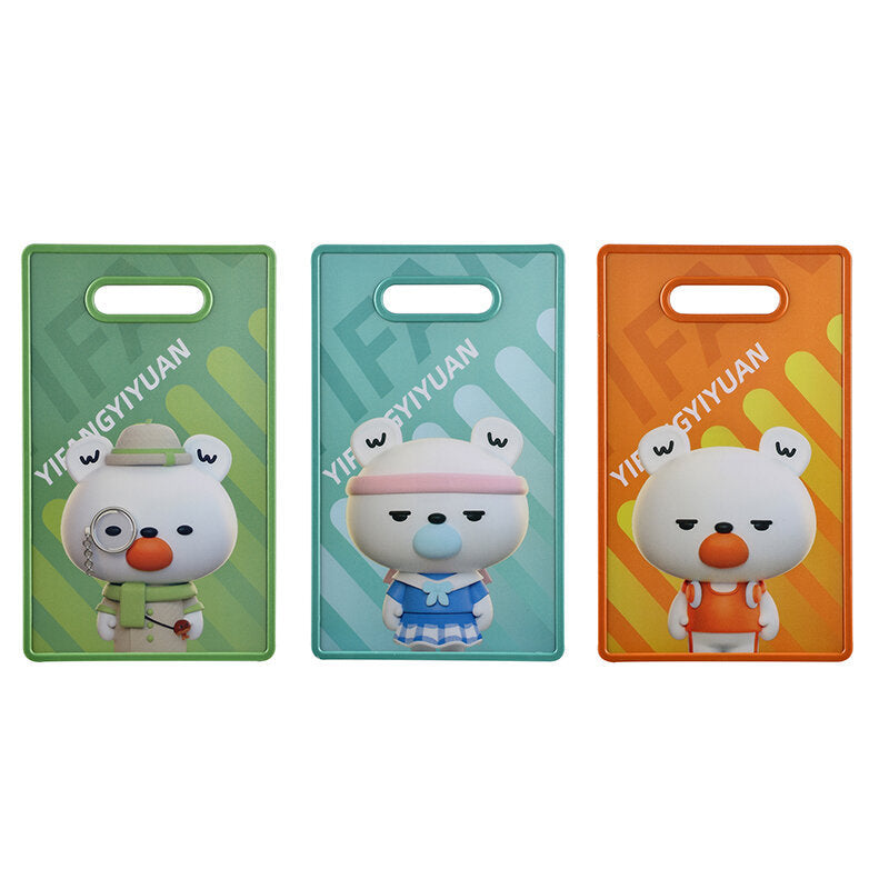 Tagliere di frutta colorato a cartoni animati