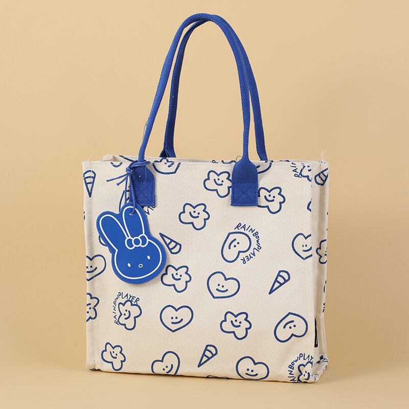 Borsa a tracolla con testa di coniglio