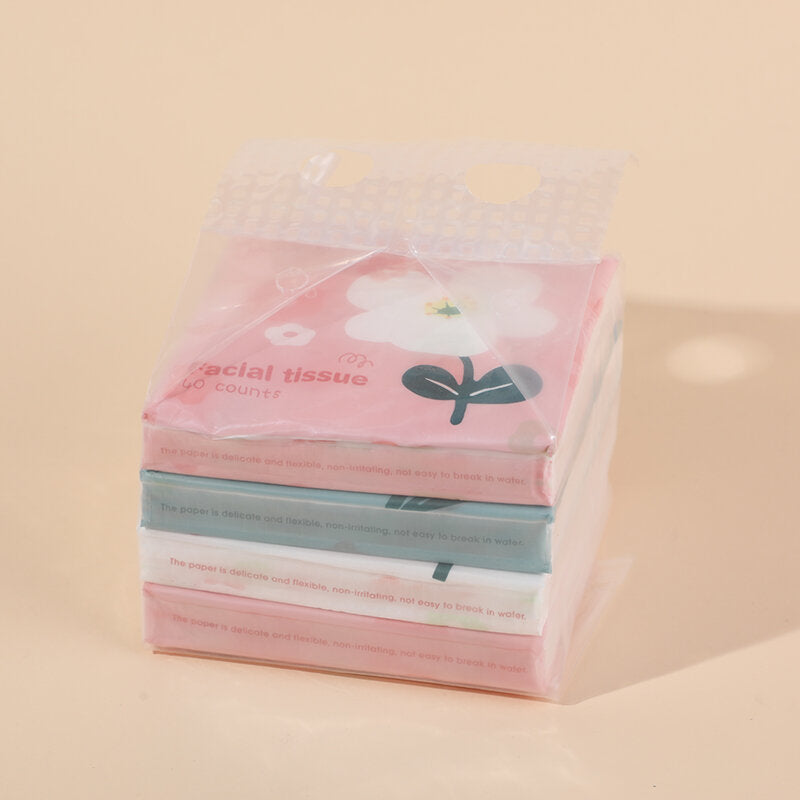 Carta igienica per VISO morbida della serie Floral-4 confezioni