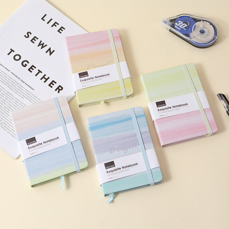 Notebook Linea orizzontale incontro arcobaleno quaderno con copertina rigida A6-96 fogli