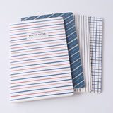 Quaderno cucito minimalista a linee orizzontali A5-32 fogli