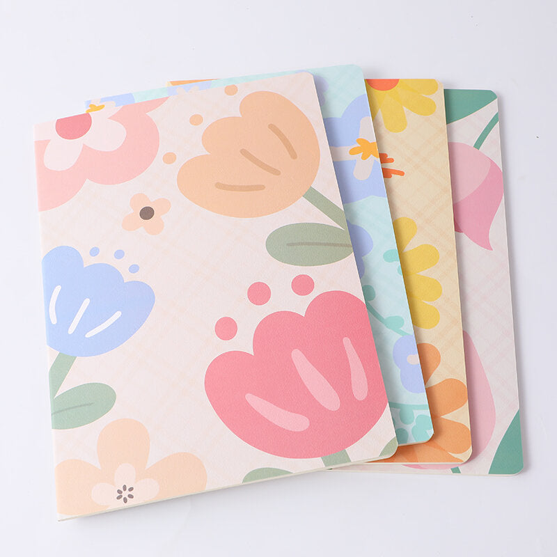 Quaderno cucito a fiori a righe orizzontali B5-32 fogli