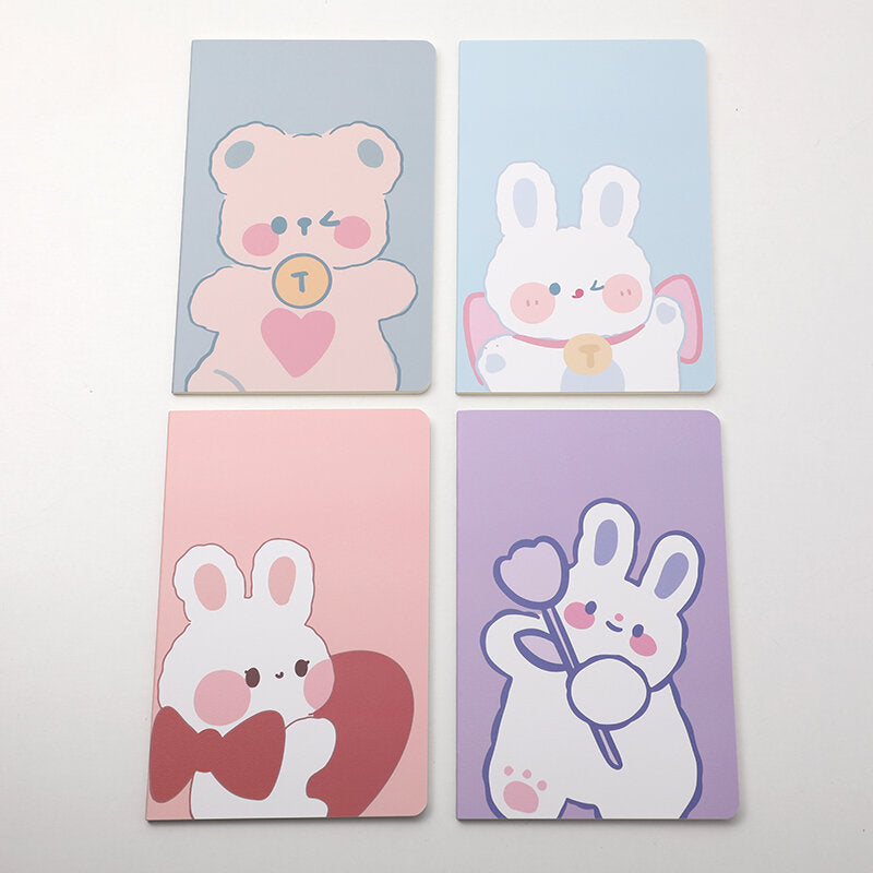 Quaderno cucito di conigli dalla linea orizzontale B5-32 fogli