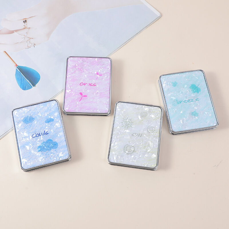 Specchio epossidico da principessa a conchiglia quadrata per il tempo estivo