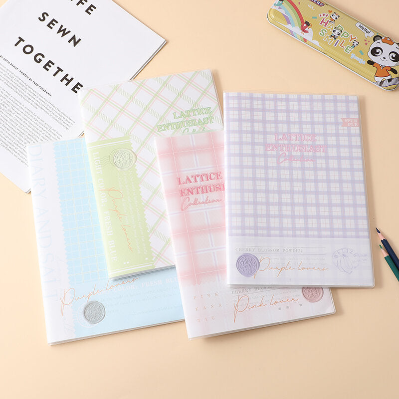 Taccuino con coditina in gomma a scacchi B5