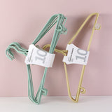 Appendiabiti alla moda rivestiti in PVC 10 pezzi