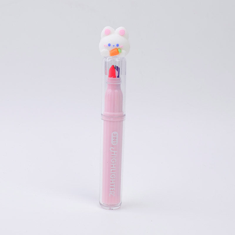 Penna evidenziatore Cat tre in uno