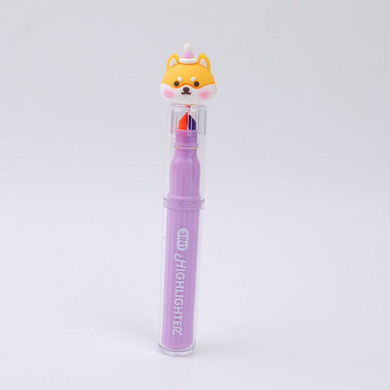 Penna fluorescente 3 in 1 Shiba Inu