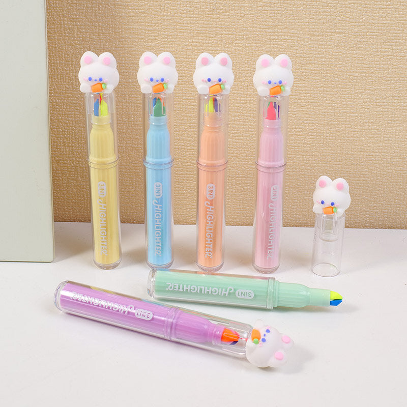 Penna fluorescente 3 in 1 Rabbit