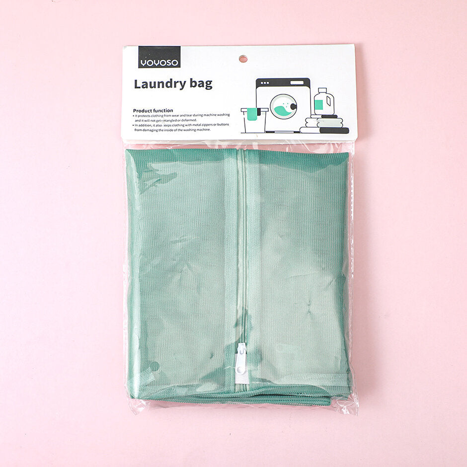 Set di tre pezzi per il bucato a maglia fine di colore quadrato - verde