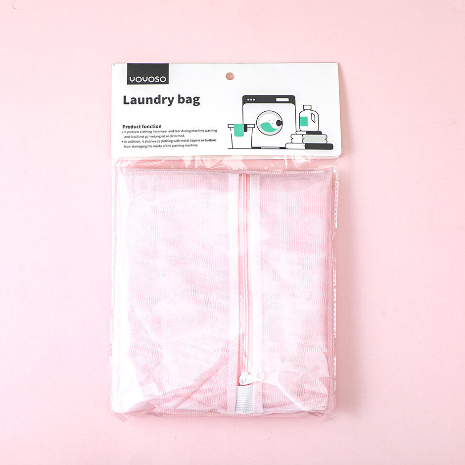 Set di tre pezzi per il bucato a maglia fine di colore quadrato - rosa