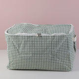 Borsa porta trapunte in pied-de-poule S-verde