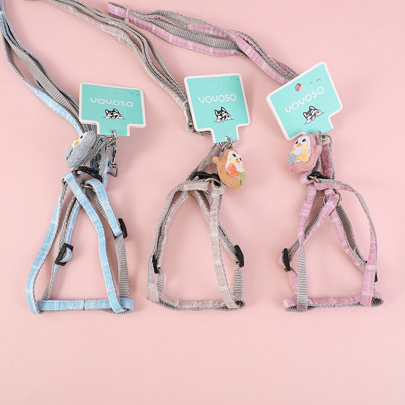 Pettorina e guinzaglio da 1,0 cm del pinguino dei cartoni animati