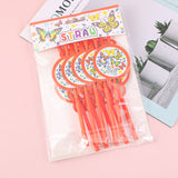 Farfalla in fiori serie cannuccia di carta (10pz)