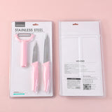 Set di tre coltelli in acciaio inox