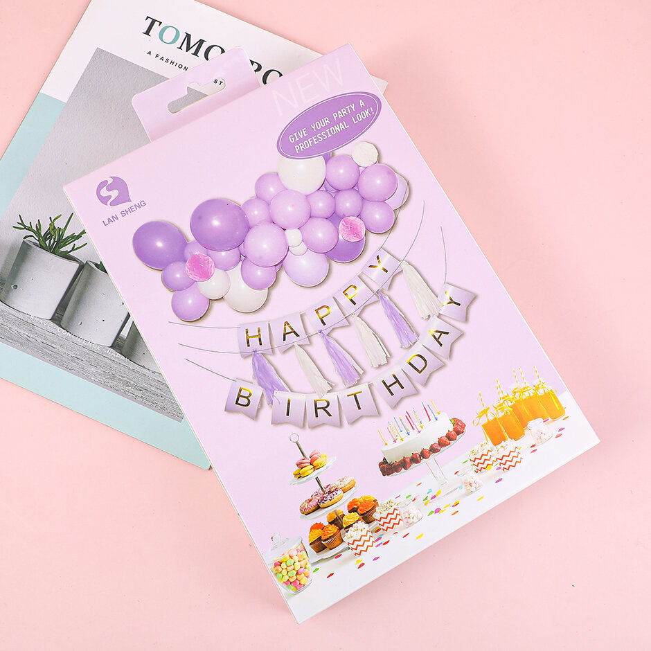 Set di palloncini per feste in scatola B - viola