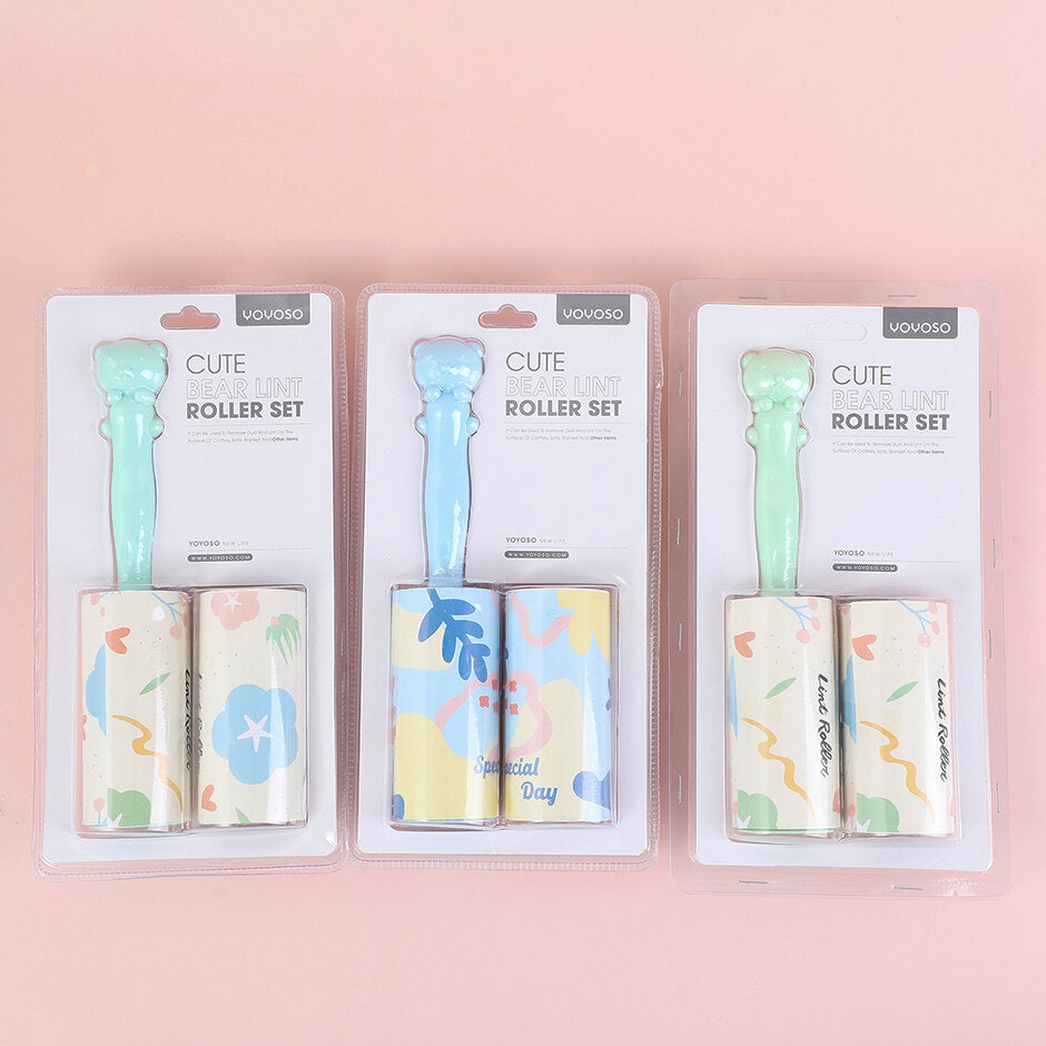 Set di rulli levapelucchi con orsetto