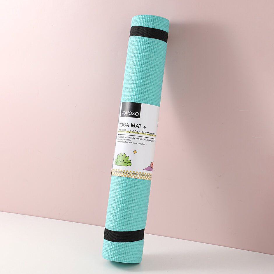 Tappetino yoga + cinghie -0,4 cm di spessore