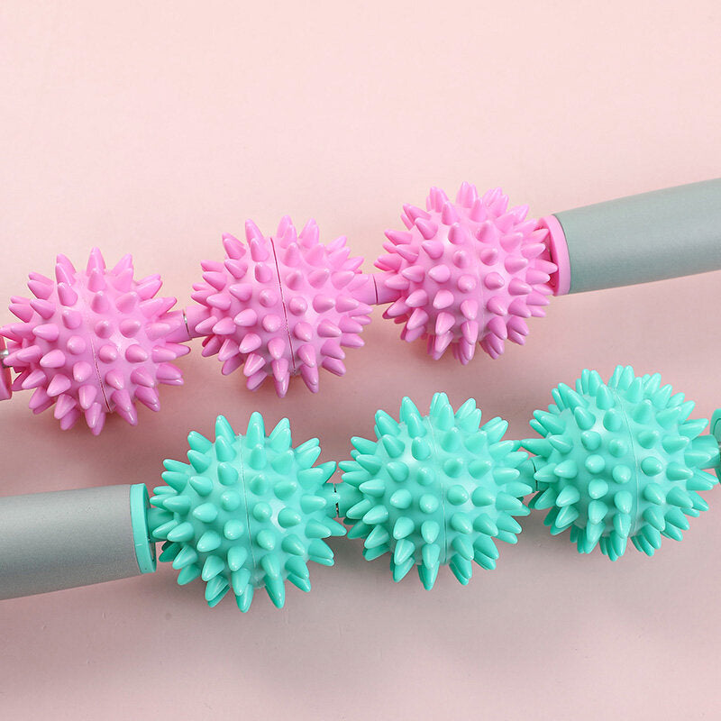 Bastone per il massaggio muscolare con sfere appuntite