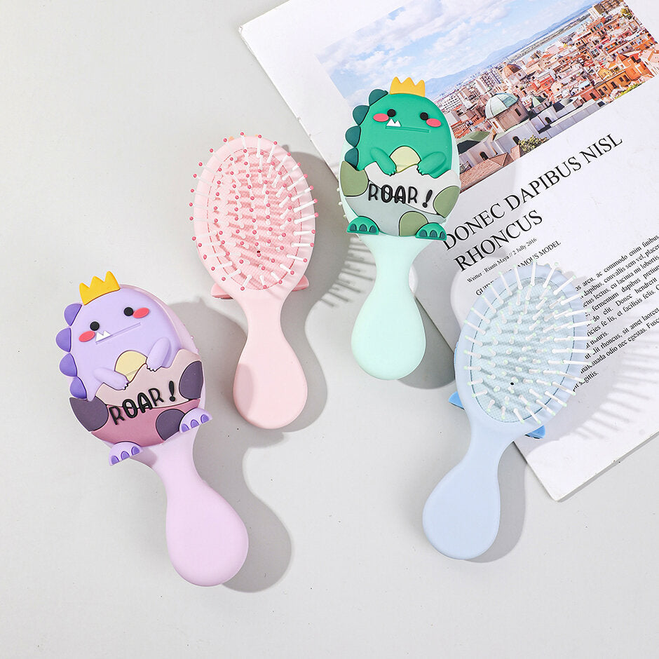 Pettine a cuscino d'aria mini principe dinosauro che cambia colore