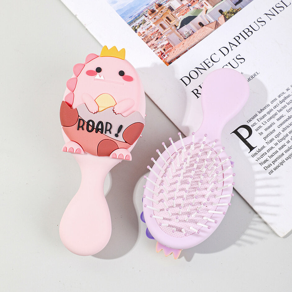 Pettine a cuscino d'aria mini principe dinosauro che cambia colore