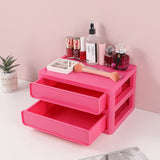 Scatola da tavolo a doppio strato Strawberry Rabbit - rosso rosa