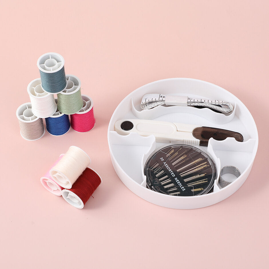 Set di scatole da cucito rotonde grandi