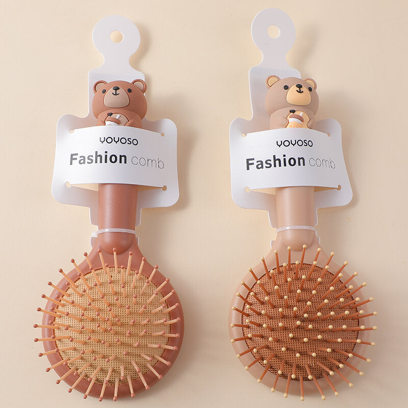 Pettine da massaggio con orsetto al latte e specchio