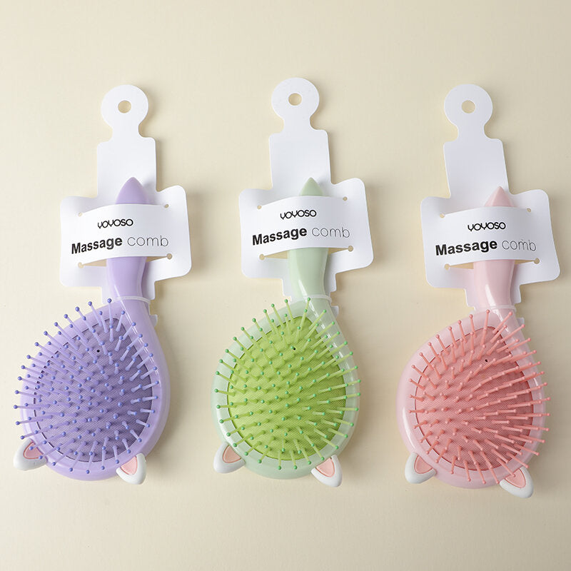 Pettine massaggiante air bag Comma - rosa