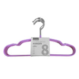Appendiabiti in metallo antiscivolo per bambini - Confezione da 8 pezzi - rosa