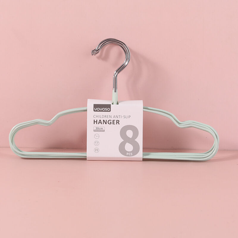 Appendino per bambini antiscivolo a immersione in metallo - Confezione da 8 pezzi - verde