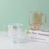 Tazza in vetro con serie a strisce verticali - 600 ml