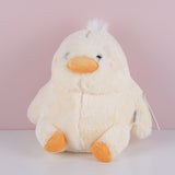 Peluche bambola anatra paffuta-22CM（occhi plastici)