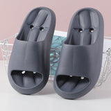 Pea Pantofole da bagno da uomo grigio scuro 40-41