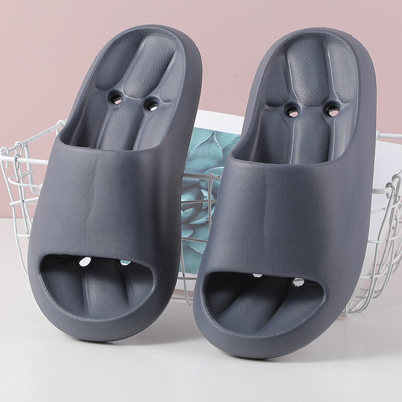 Pea Pantofole da bagno da uomo grigio scuro 40-41