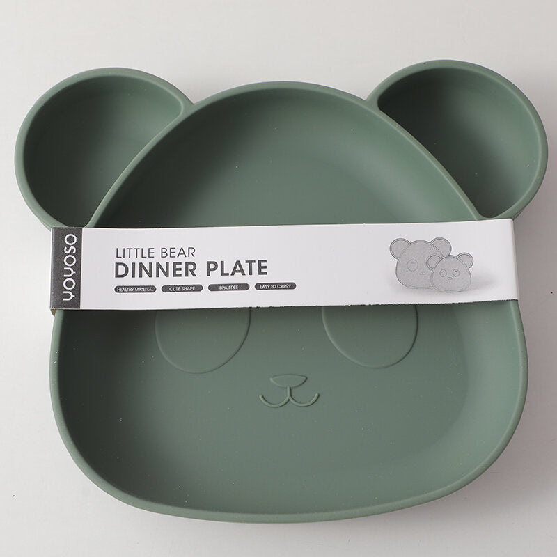 Piatto da pranzo orsetto - verde scuro