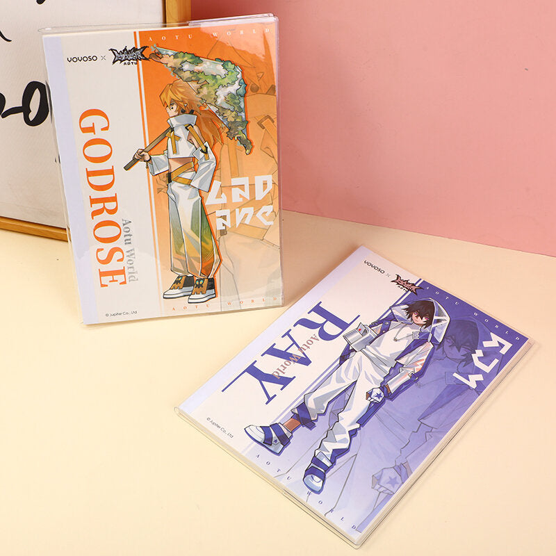 AOTU World-Quaderno con copertina in plastica senza fili B5-pagine interne a righe orizzontali