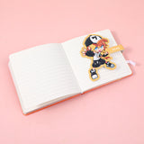 Quaderno con fibbia magnetica AOTU World-Square, pagine interne colorate