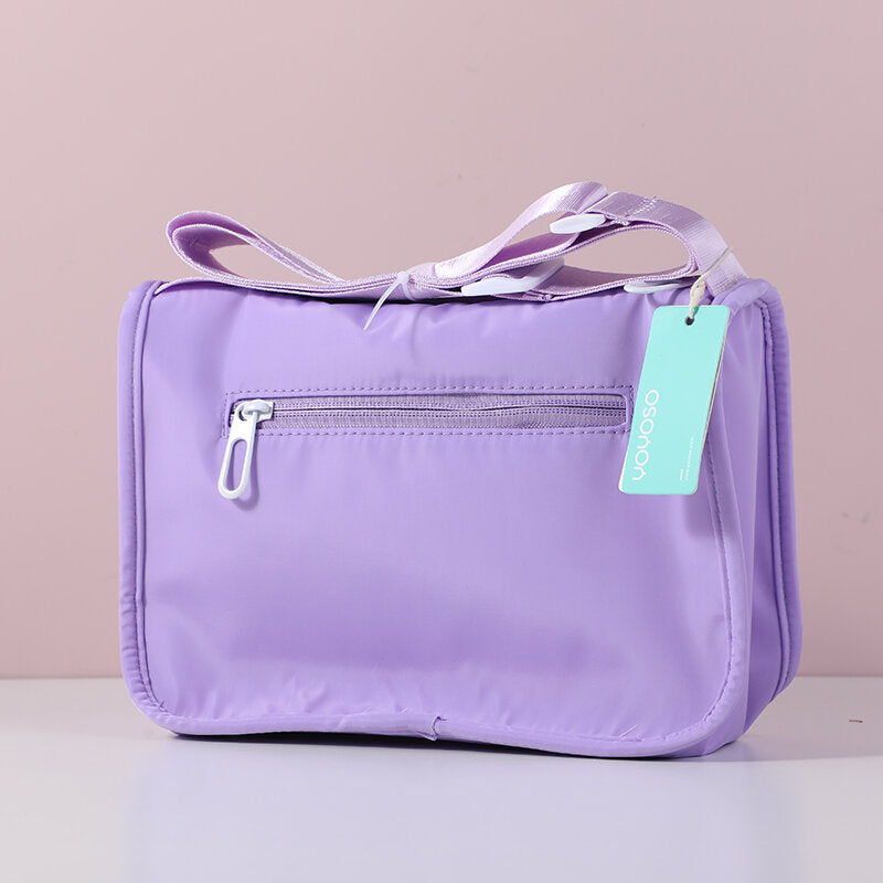 Borsa a tracolla quadrata a fiori di colore fresco e sfumato - viola