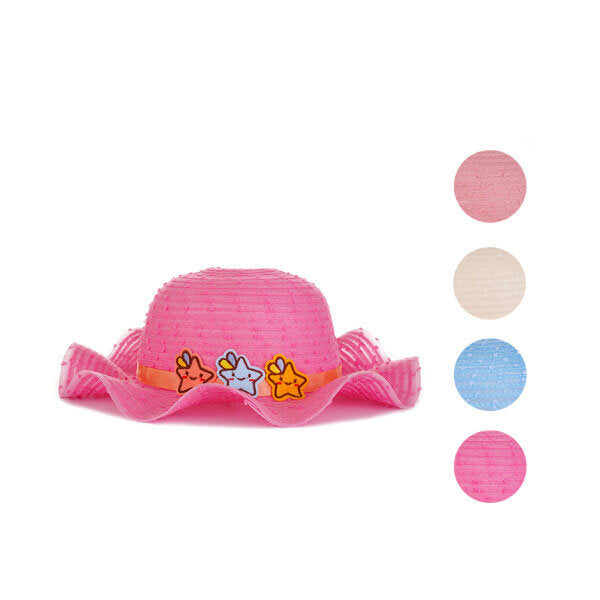 Cappello da sole per bambini con stella colorata