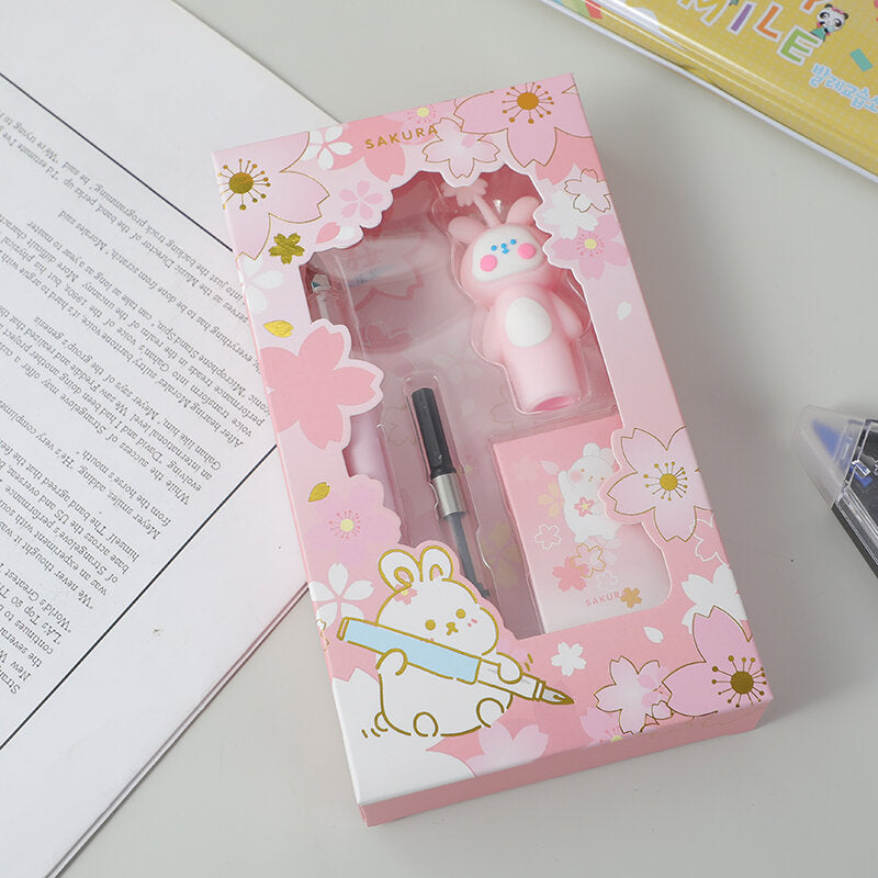 Sakura YOYO serie rabbit - set di penne stilografiche Sakura rabbit - refill blu