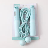 Corda di saltare elettronica per il conteggio con palline a doppio uso - blu