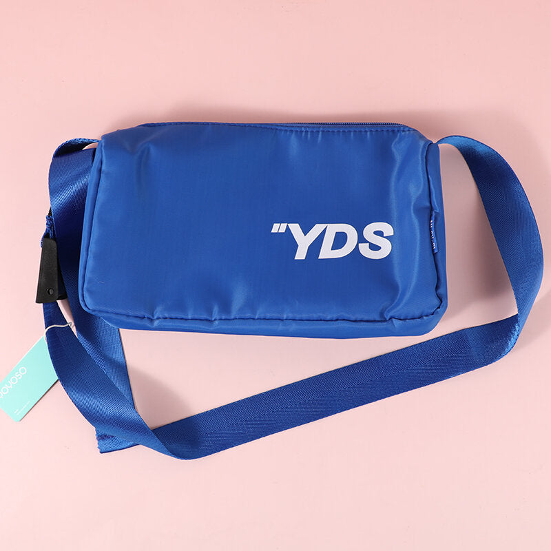 Borsa a tracolla YDS con cerniera - blu