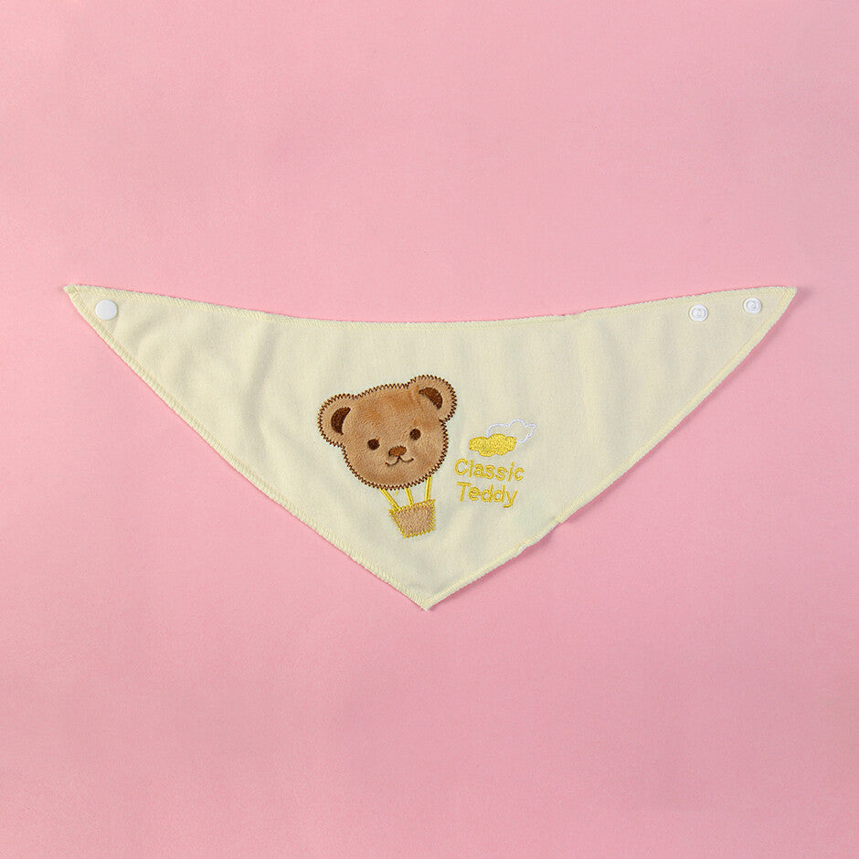 asciugamano saliva per bambini - giallo