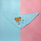 asciugamano saliva per bambini - blu